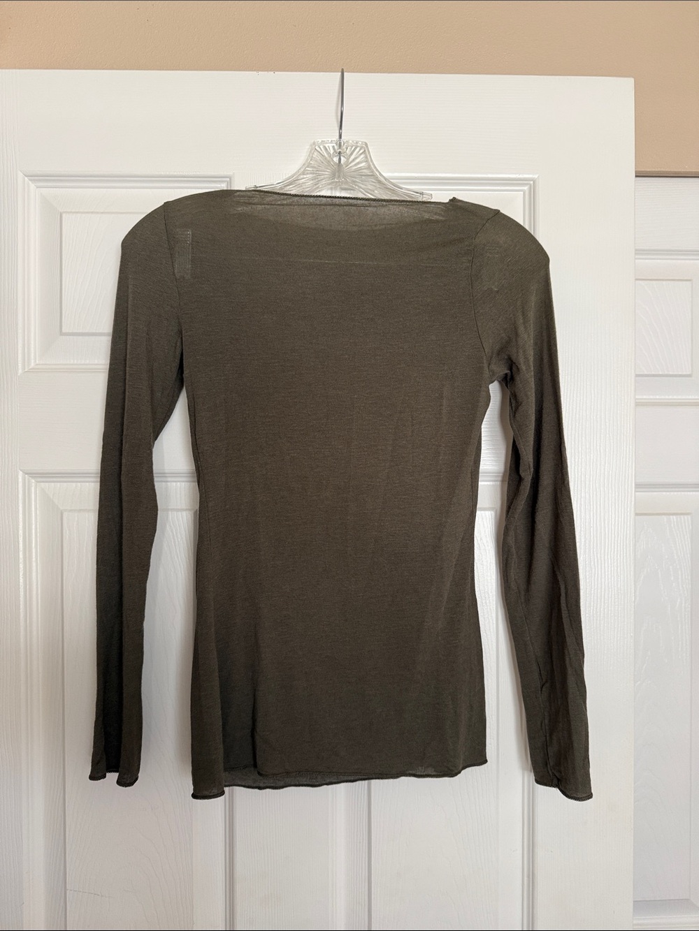 Intimissimi Safari Green Ultralight Cashmere Top S - Picture 4 of 5